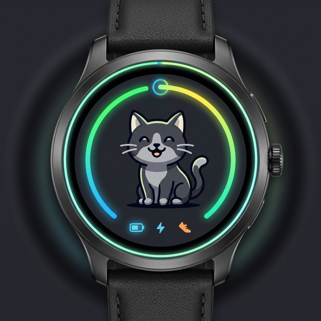 Garmin Watchface Stress Cat